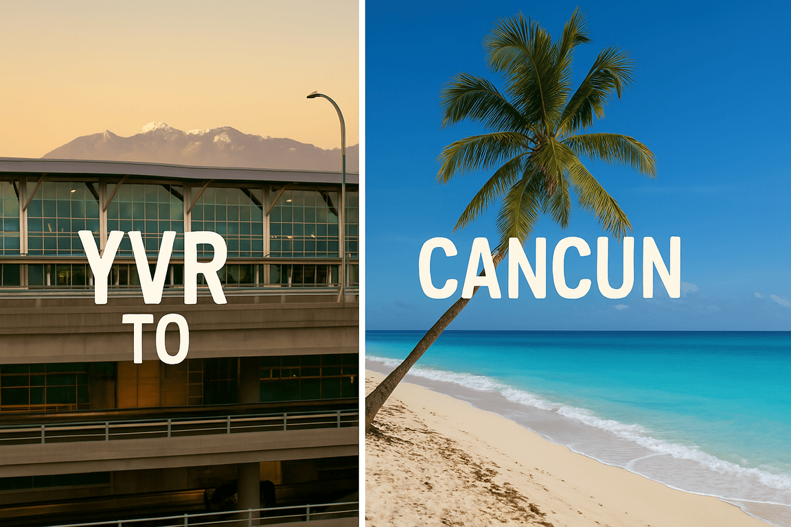 flights from YVR to Cancun